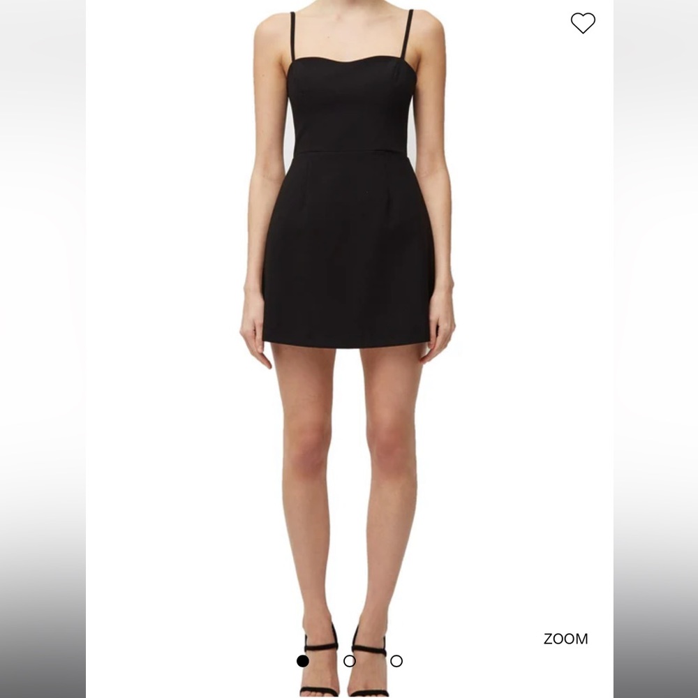 French Connection Whisper Tie Black Dress